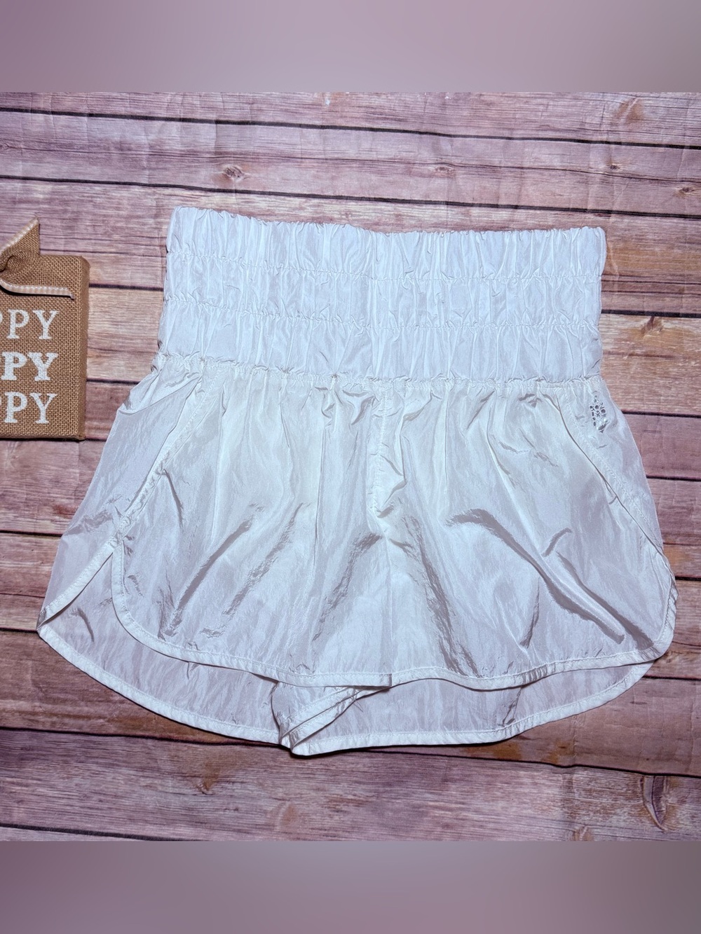 Free People Movement The Way Home Short White Size Medium EUC